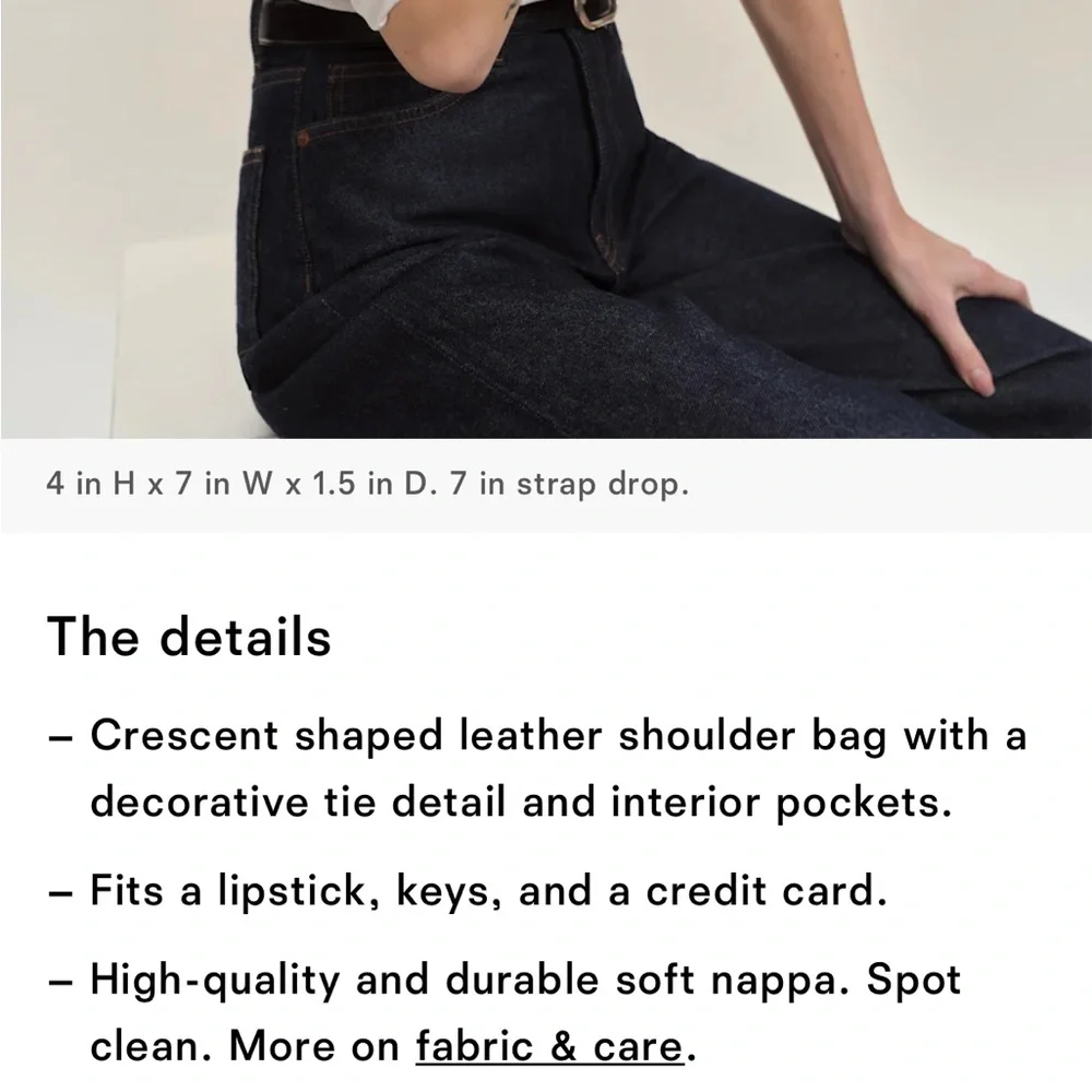 Reformation Cream Hobo Bag - Picture 7 of 7